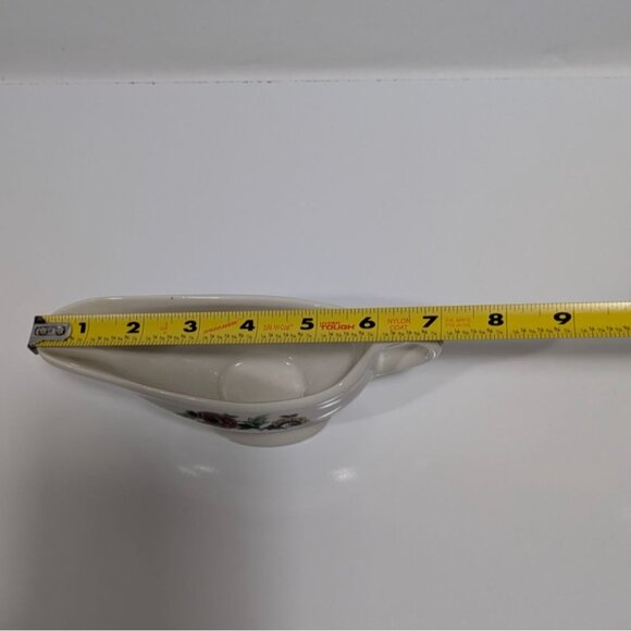 Syracuse Birds Of Paradise Gravy Boat Floral Vintage Server Restaurant Ware - Picture 2 of 16